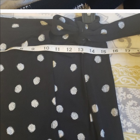 Adrienne Vittadini Polka Dot Faux Wrap Skirt - Picture 6 of 9